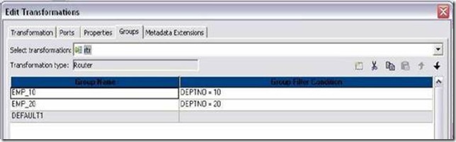 Complete reference to Informatica: ROUTER TRANSFORMATION